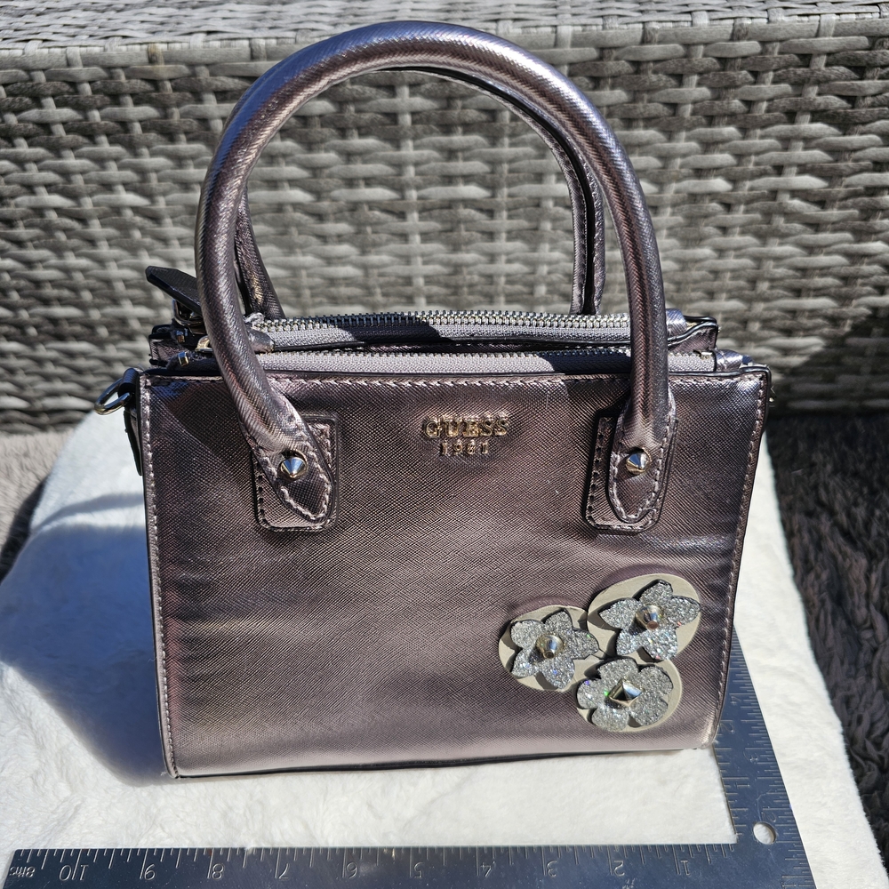 Guess Metallic Purple Women's Bag